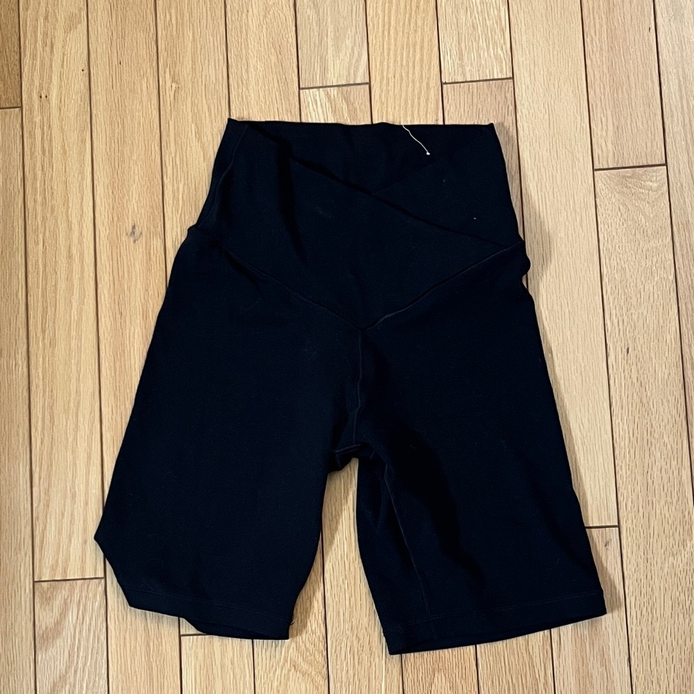 aerie Black High-Waist Bike Shorts